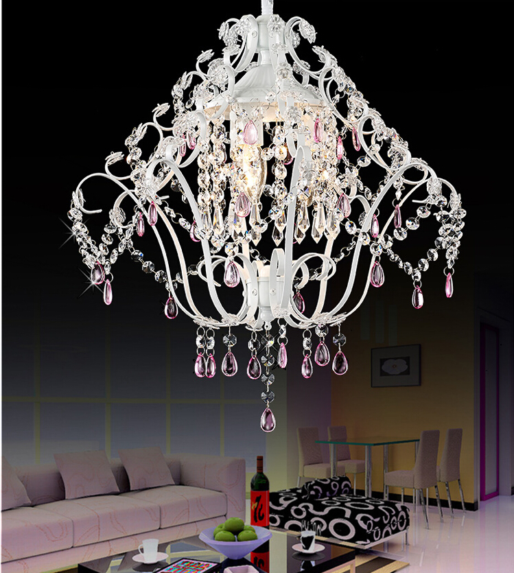 children lighting modern lighting crystal lamp d300mm chandelier lamp restaurants bedroom 1l white girl children lighting