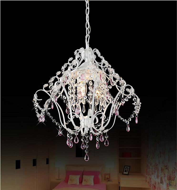 children lighting modern lighting crystal lamp d300mm chandelier lamp restaurants bedroom 1l white girl children lighting