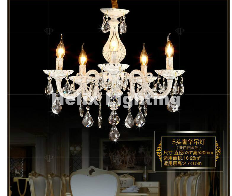 cream golden european e14 crystal chandelier living room lustres decoration pendants ac chandeliers crystal home indoor lighting