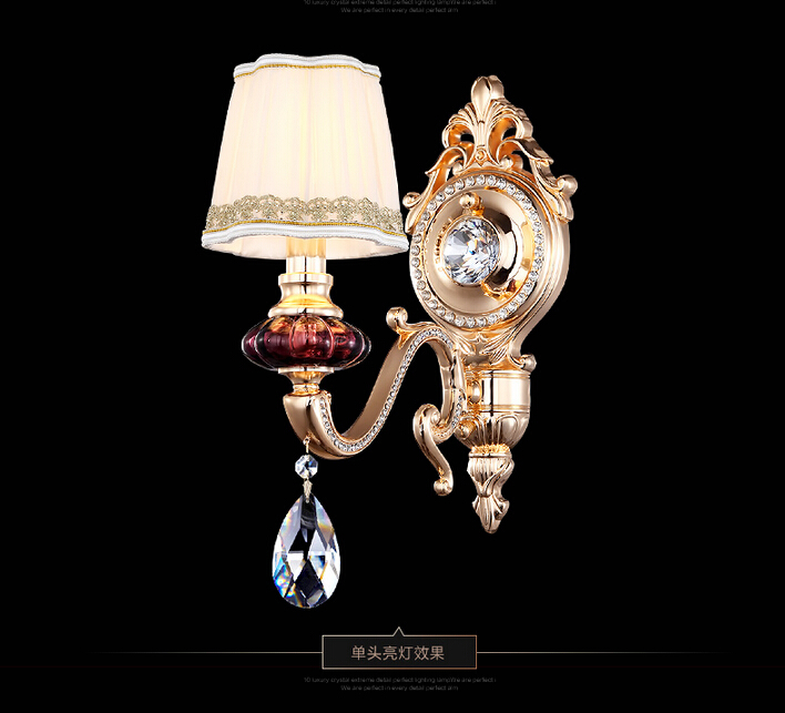 crystal wall sconces modern artistic k9 crystal wall lamp 1l and 2l light home decoration crystal wall lamp