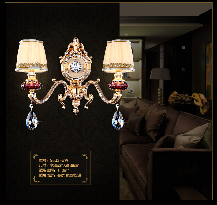 crystal wall sconces modern artistic k9 crystal wall lamp 1l and 2l light home decoration crystal wall lamp