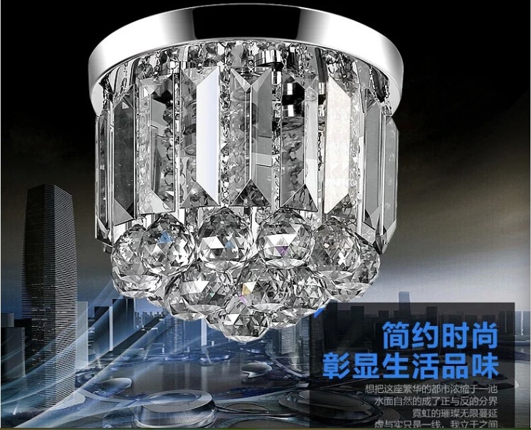 d150mm led crystal ceiling lamp 3w fixture champagne ceiling light lighting lamp flush mount guaranteed