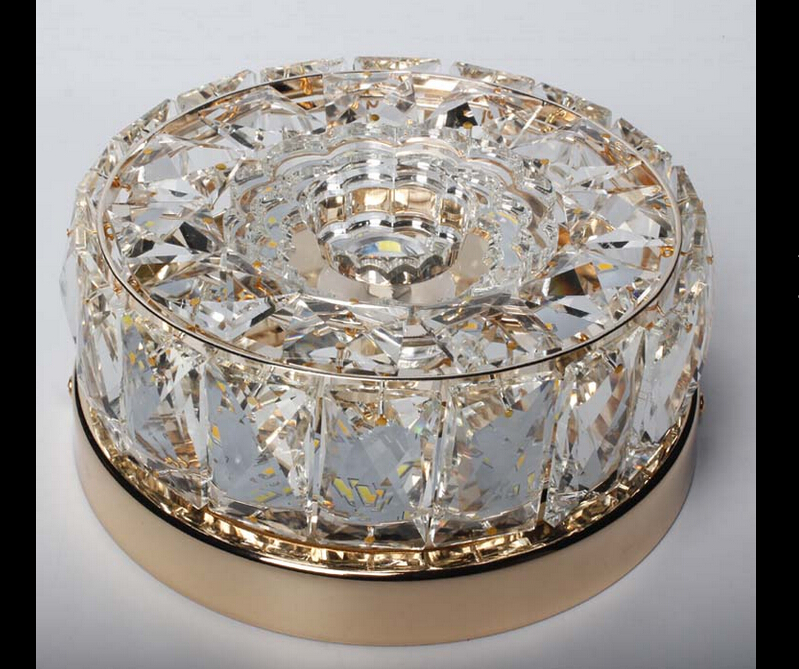 d200mm/d250mm 15w led crystal ceiling light golden led ceiling light lighting lamp flush mount ac guaranteed guaranteed