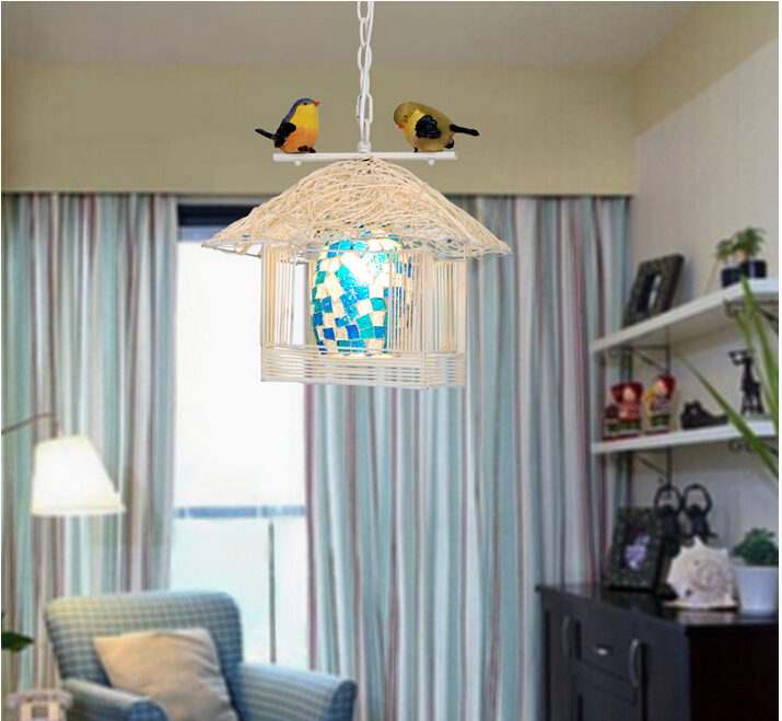 d30cm 1l vintage pendant lights northern europe industrial bird lightings for cafe & bar retro loft pendant lamps