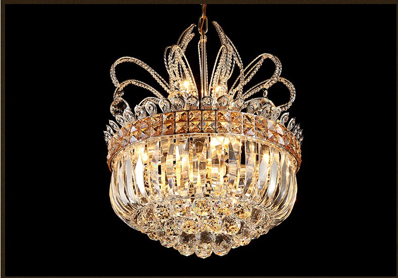 d450mm luxury north european top k9 crystal chandelier light el hall living room dining room ac 110-240v