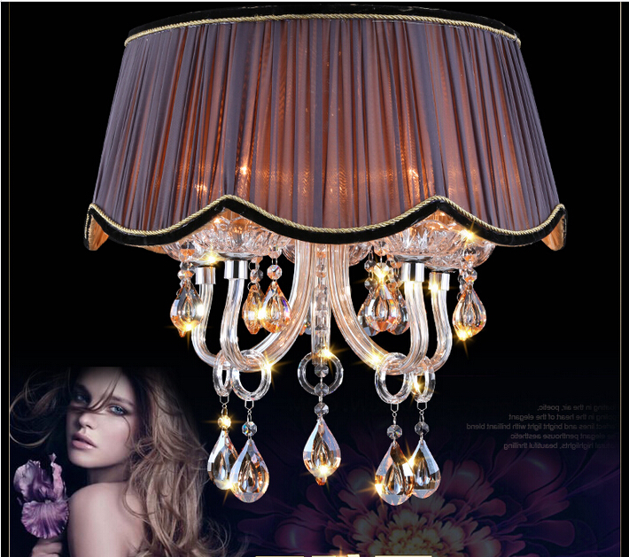 d500mm h450mm design shade k9 crystal chandelier lamp light lighting guaranteed crystal pendant lamp