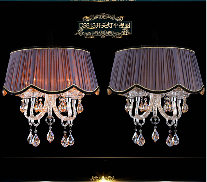 d500mm h450mm design shade k9 crystal chandelier lamp light lighting guaranteed crystal pendant lamp