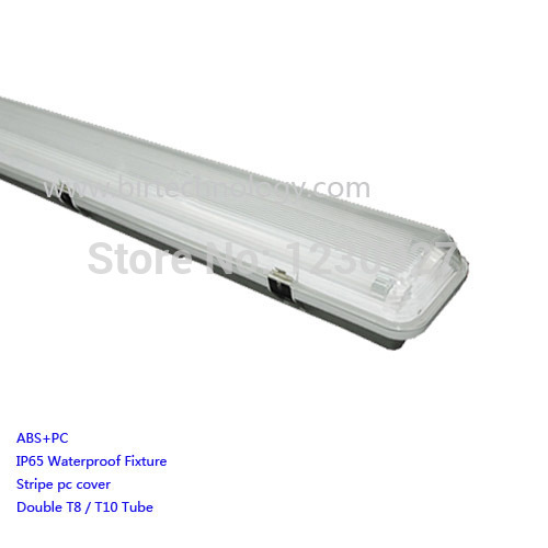 double t8/t10 tube fit 60cm/2ft ip65 led tube light fixture tri-proof t8 tube fixture led lamp base