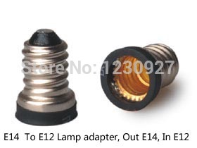 e14 to e12 lamp adapter out e14 inner e12