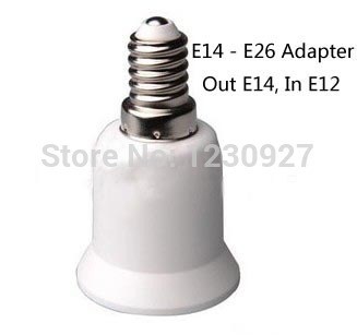 e14 to e27 lamp adapter out e14 inner e27