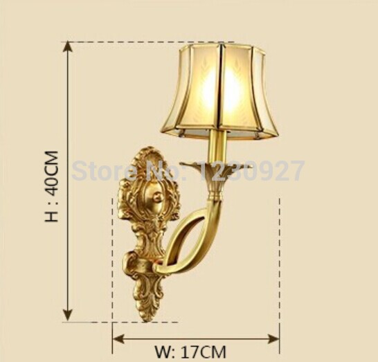 european 3w led copper wall lamp american living room wall lamp wall lamp bedside lamp bedroom bedside luxurious copper