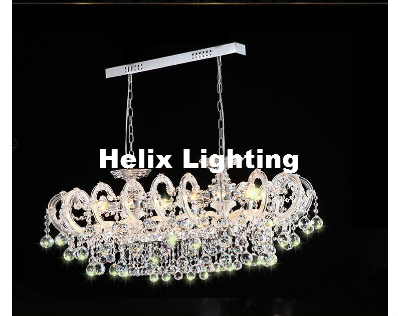 european modern clear white crystal chandelier lamp luster cristal pendent light fixture e14 led ac candle lamp guaranteed