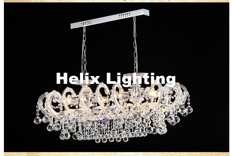 european modern clear white crystal chandelier lamp luster cristal pendent light fixture e14 led ac candle lamp guaranteed