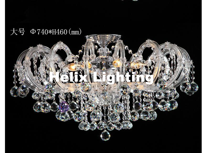 european modern clear white crystal chandelier lamp luster cristal pendent light fixture e14 led ac candle lamp guaranteed