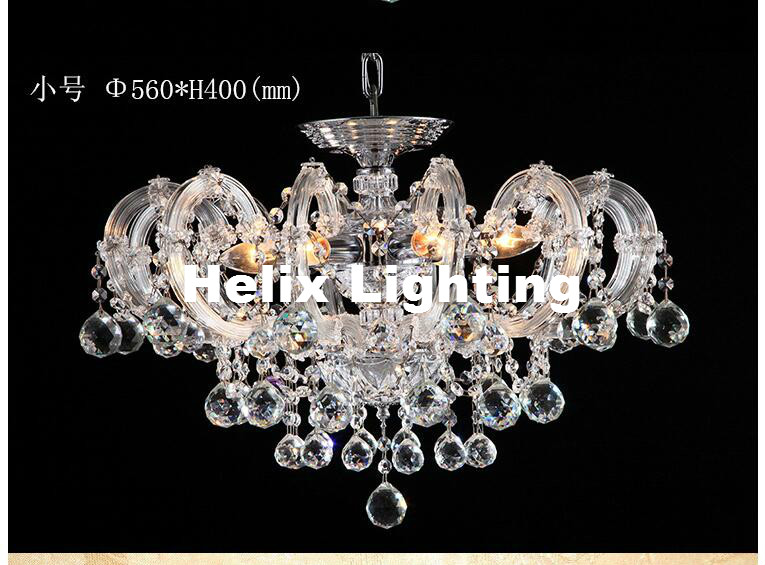 european modern clear white crystal chandelier lamp luster cristal pendent light fixture e14 led ac candle lamp guaranteed