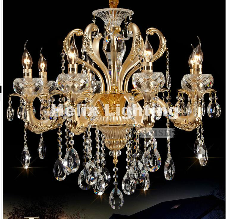 european modern golden crystal chandelierfixture novelty style fitting lustres for living room dining room bedroom lamp lighting