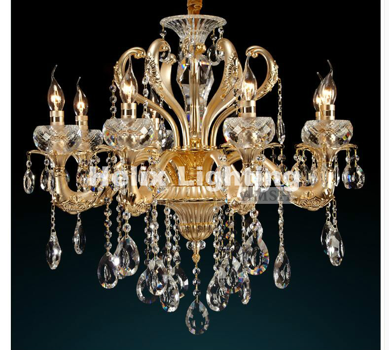 european modern golden crystal chandelierfixture novelty style fitting lustres for living room dining room bedroom lamp lighting