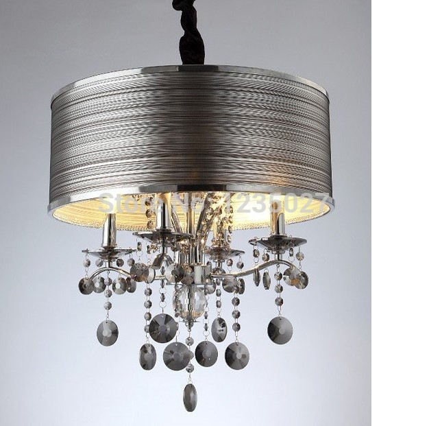 fast contemporary and morden smoke crystal droplets with fashion shade design pendant