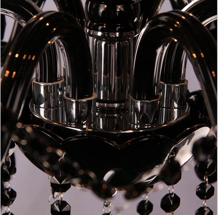 fast whole price modern black chandelier lamp with e14 lamps sy3033/6l d570mm h600mm