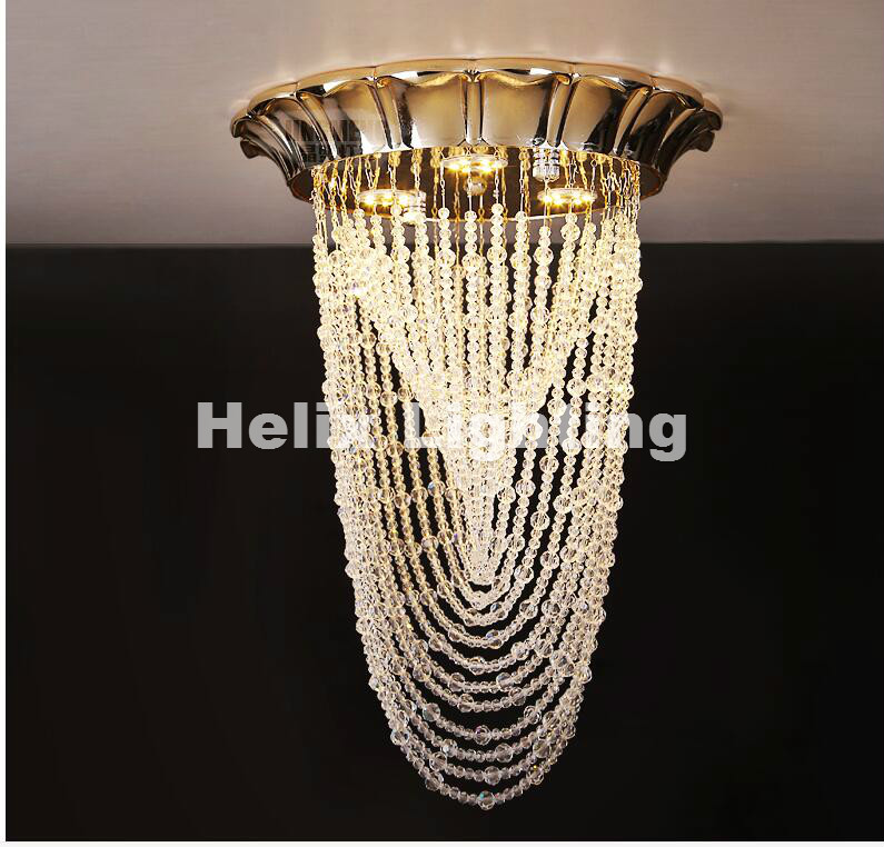 golden pendant modern led ceiling lights for living room led ac crystal pendant lamps dining room bedroom lighting