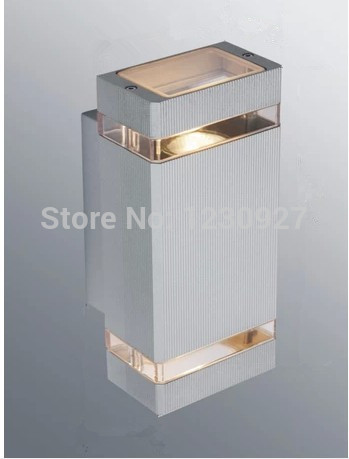 grey color high-power led outdoor waterproof villa balcony door head wall light up and down aluminum column led wall light