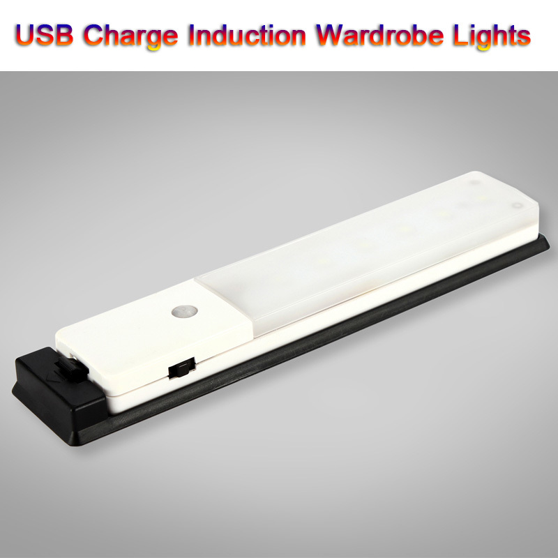 house wireless motion human body sensor led wadrobe cabinet light for wardrobe drawer energy-saving white lamp