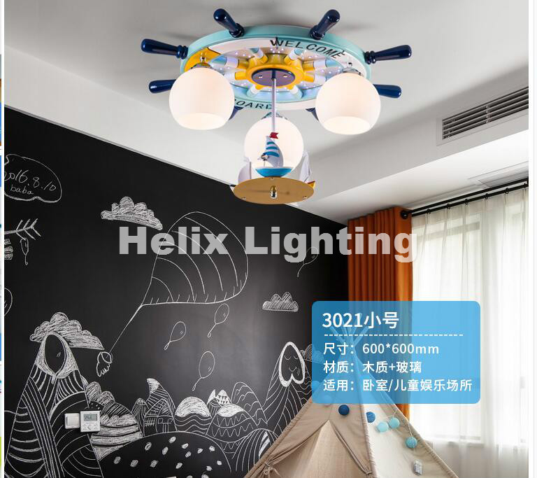 kids bedroom cartoon surface mounted ceiling light e27 led modern children ceiling lamp remote controller included