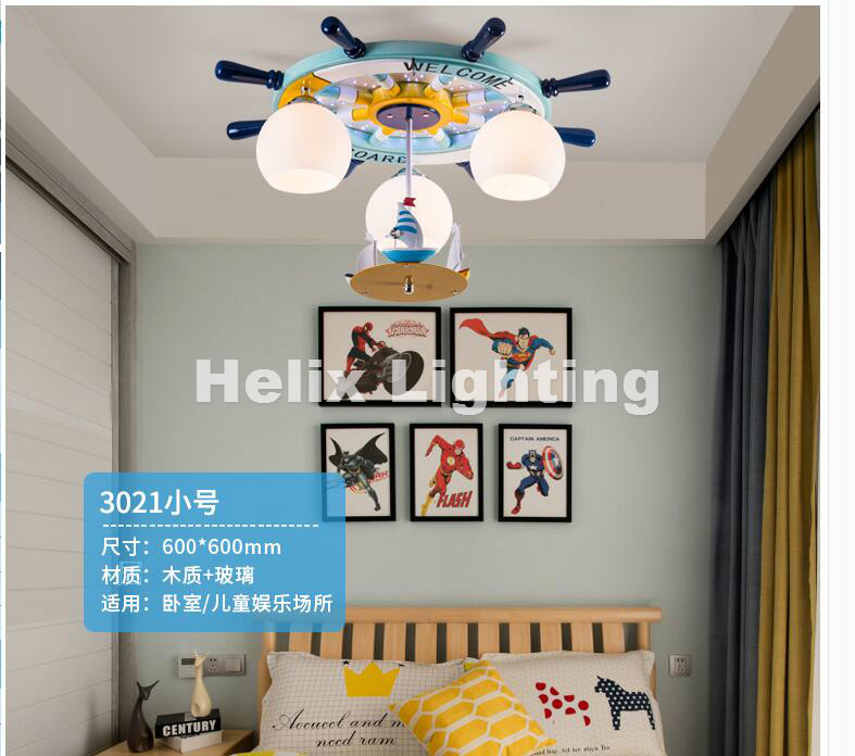 kids bedroom cartoon surface mounted ceiling light e27 led modern children ceiling lamp remote controller included