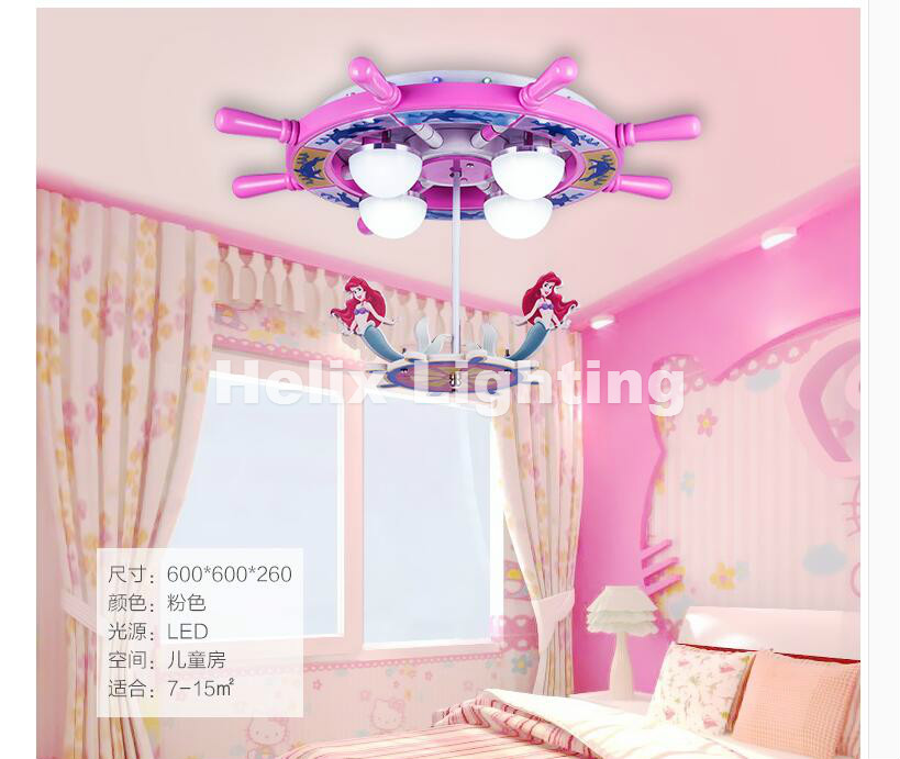 kids bedroom cartoon surface mounted ceiling light pink and blue design modern children ceiling lamps e27 lighting