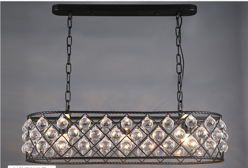 l780mm w330mm luxury north european top k9 crystal chandelier light e living room dining room ac 110-240v