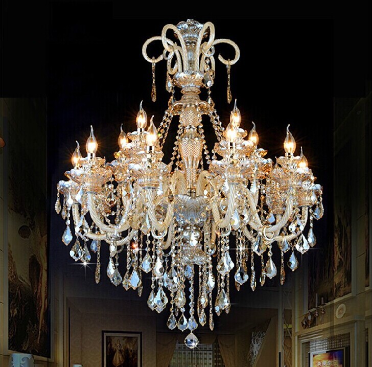 large chandelier lighting crystal luxury 15 arm light white fashion chandelier crystal top grade k9 chandelier lighting