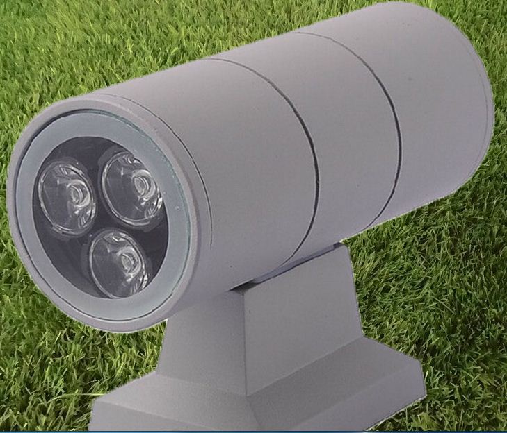 led 6w wall lamp double side up and down wall light outdoor waterproof aluminum led porch lamp