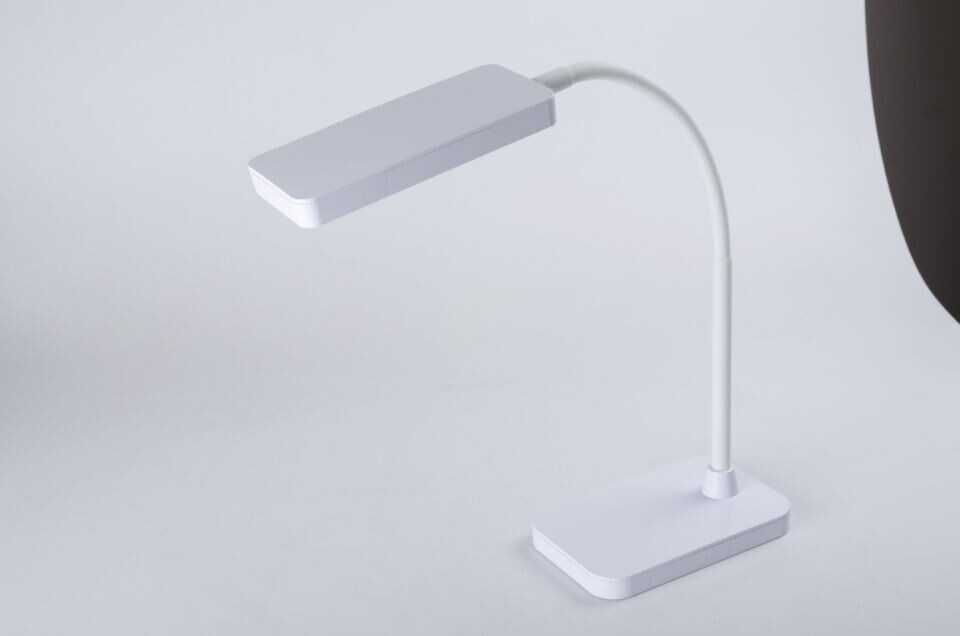 led desk lamp, flexible gooseneck table lamp 7w, 5 color temperatures with 5 brightness levels, touch control, mermory function