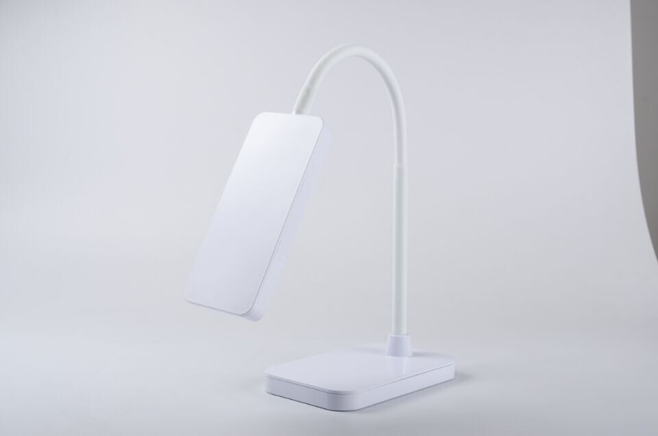 led desk lamp, flexible gooseneck table lamp 7w, 5 color temperatures with 5 brightness levels, touch control, mermory function