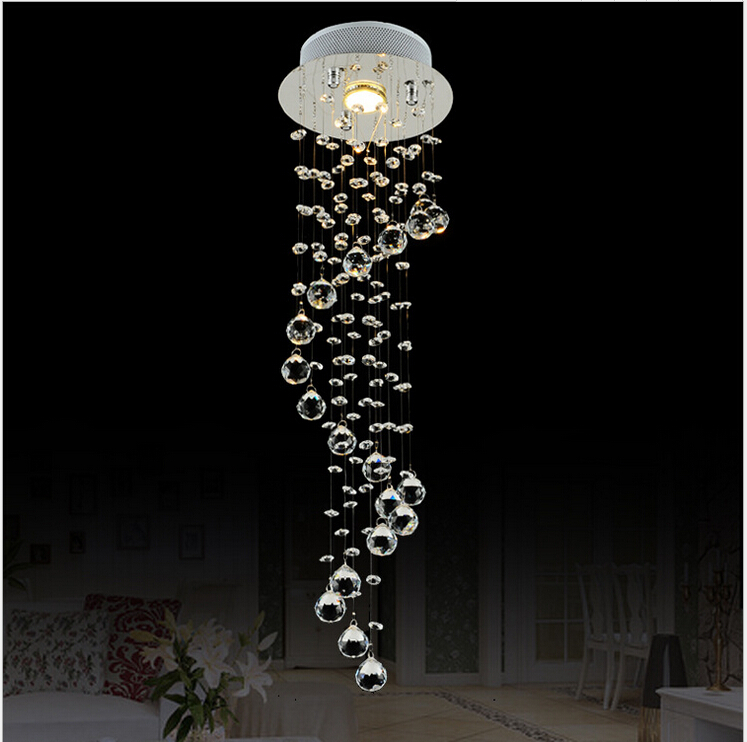 led modern k9 crystal ceiling crystal pendant lamp lustres de cristal chandeliers criostail led lights ac guaranteed