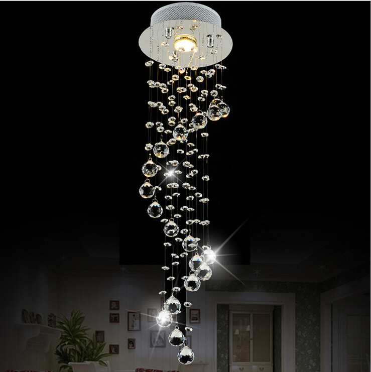 led modern k9 crystal ceiling crystal pendant lamp lustres de cristal chandeliers criostail led lights ac guaranteed