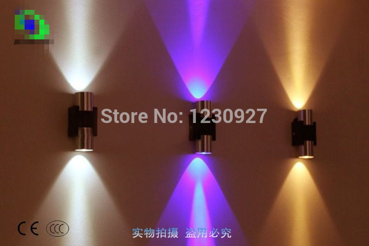 led up and down wall lamp 2w 6w modern staircase wall lamp corridor light creative background wall light bar wall lamp