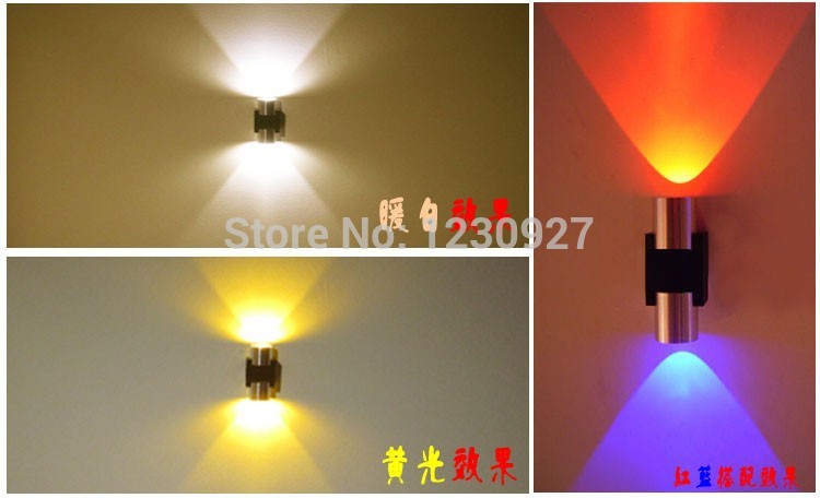 led up and down wall lamp 2w 6w modern staircase wall lamp corridor light creative background wall light bar wall lamp