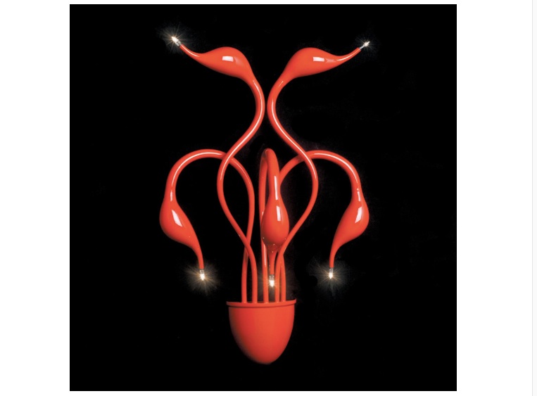 lights fashion swan wall lamp modern lamp red/white/black/silver/golden iron led swan light 110v-240v