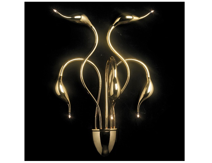 lights fashion swan wall lamp modern lamp red/white/black/silver/golden iron led swan light 110v-240v