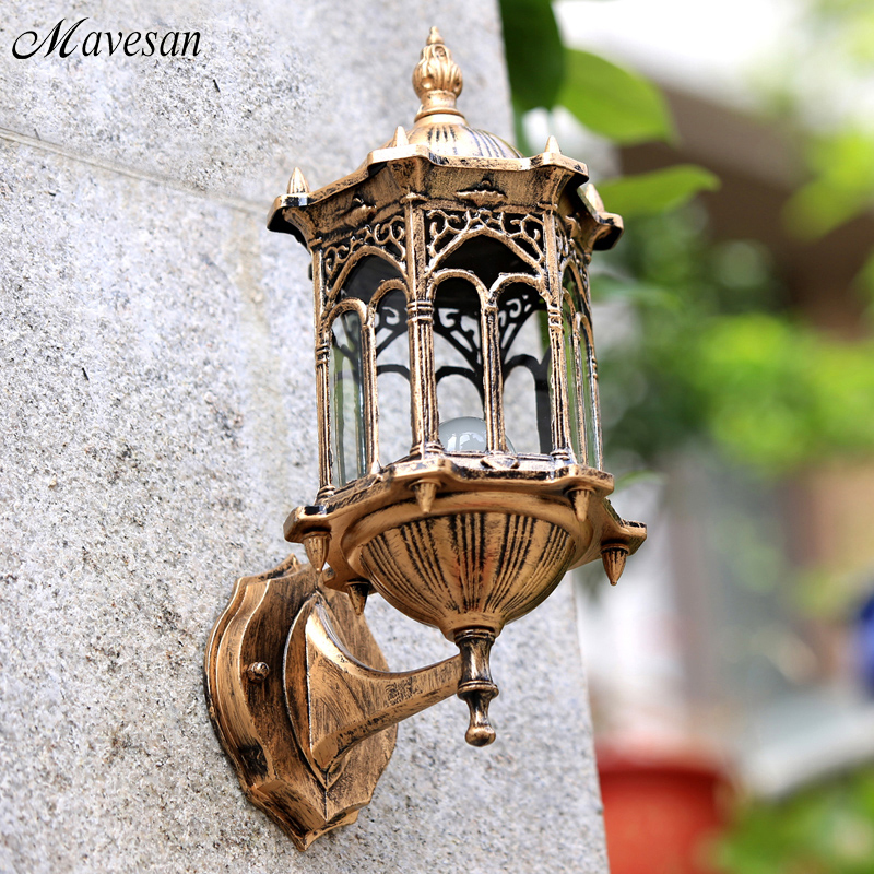 livex lighting 2151-02 monterey 1 light outdoor polished brass finish solid brass wall lantern with clear beveled glass