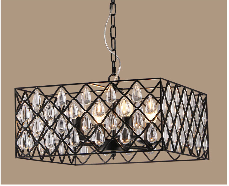 loft black crystal chandeliers classic classic chandelier home living lighting lustres de sala,lustre de cristal