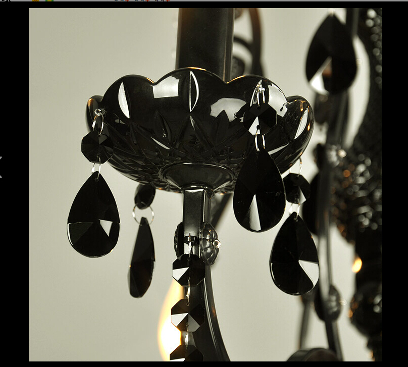 modern black candle chandelier nordic contemporary crystal chandeliers european crystal chandeliers lighting ac