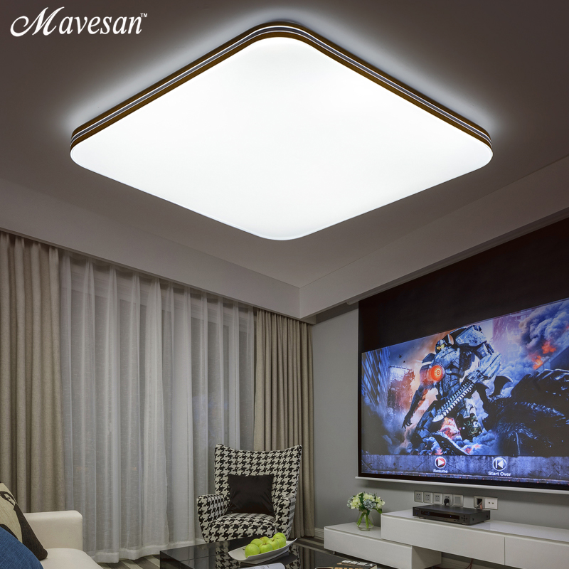 modern ceiling light cold white+warm white 90-265v ultra thin ceiling lamp for for living room lamps for home