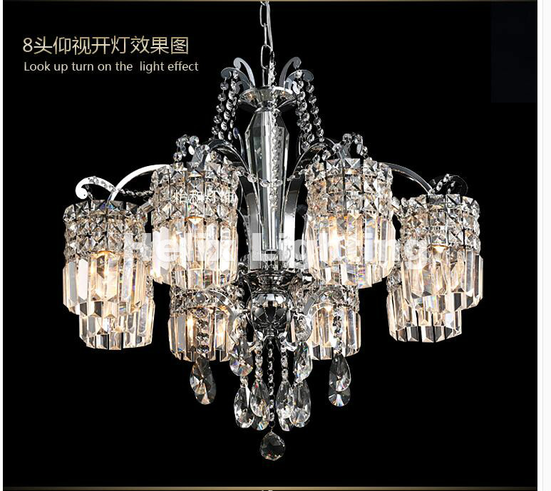 modern clear chandelier crystal chandeliers iron chandelier for living room 5l/6l/8l e14 led ac guaranteed