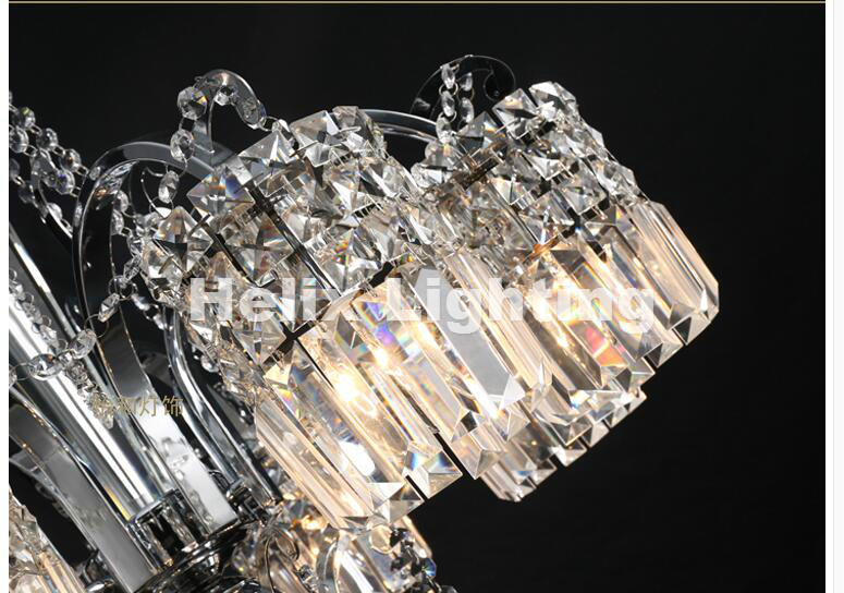 modern clear chandelier crystal chandeliers iron chandelier for living room 5l/6l/8l e14 led ac guaranteed