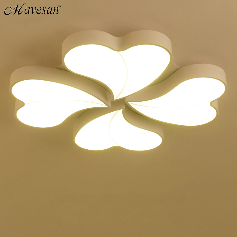 modern flower led ceiling light indoor light ceiling lamp ac110-220v white light, round flush mount fixture for living room