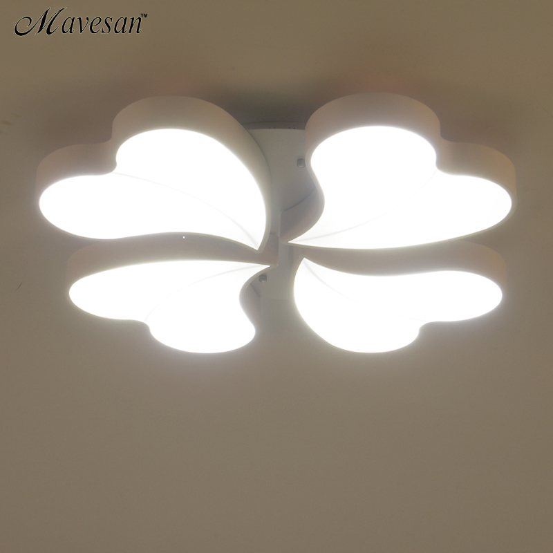 modern flower led ceiling light indoor light ceiling lamp ac110-220v white light, round flush mount fixture for living room