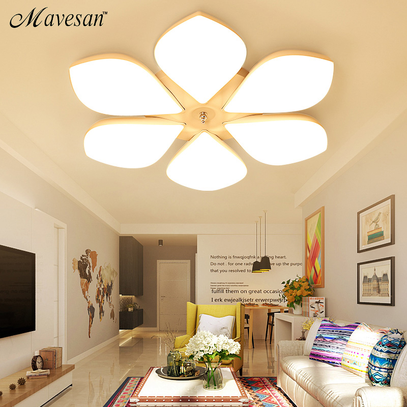 modern flower led ceiling lights for indoor home lighting lamparas de techo led lamps for living room luminaria teto pendente