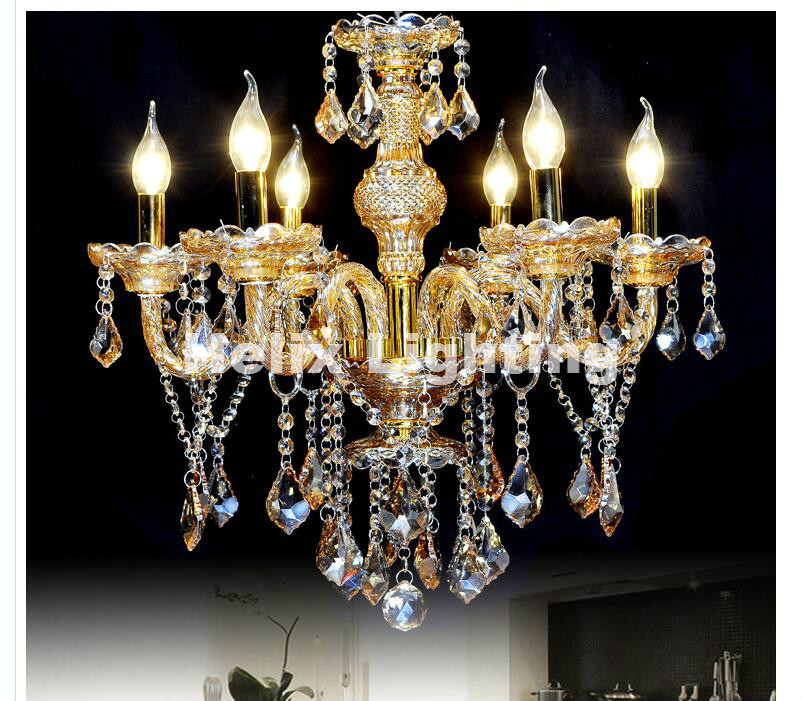 modern golen crystal chandelier living room lustres de cristal decoration chandeliers ac home lighting indoor lamp